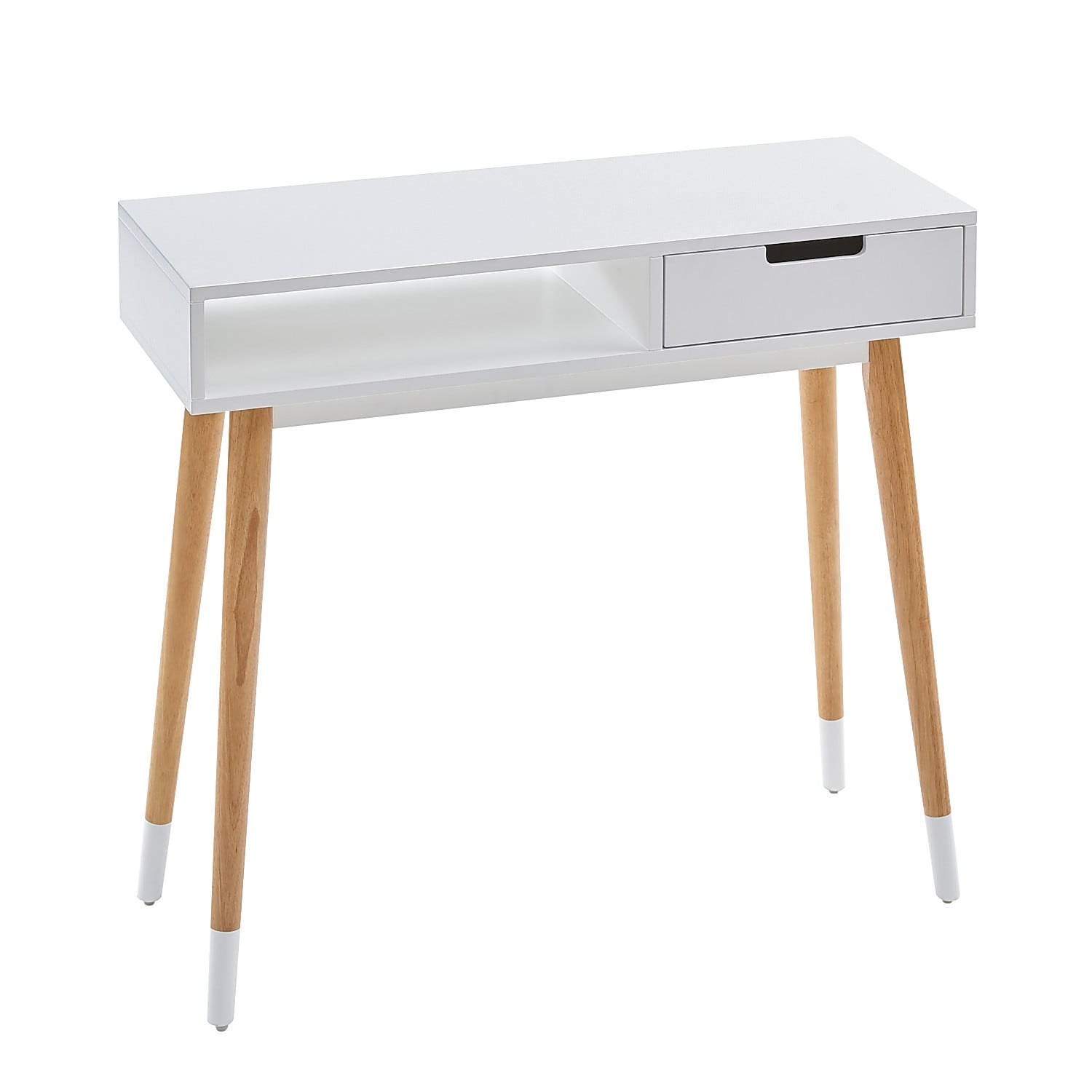 Saturn White Console Table Small Space Cramping Your Style This