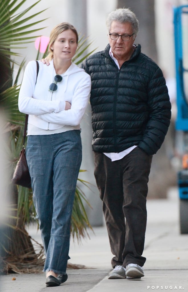 Dustin Hoffman Walking With Daughter December 2015 | POPSUGAR Celebrity
