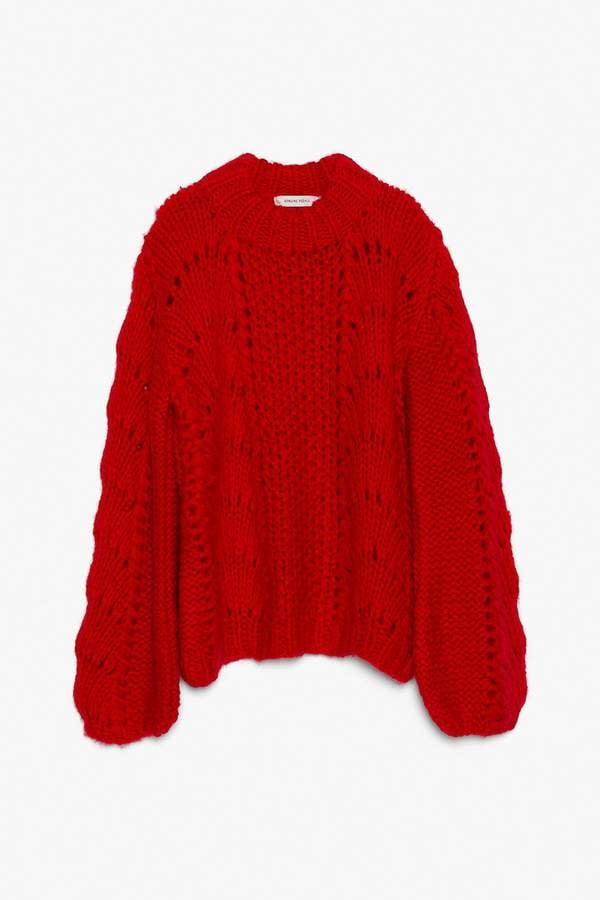 Genuine People Mohair Blend Knit Sweater