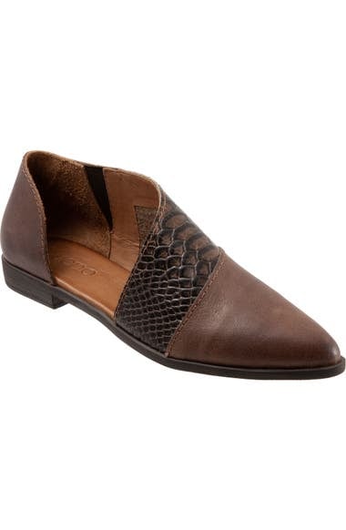 Bueno Blake Half d'Orsay Leather Flat