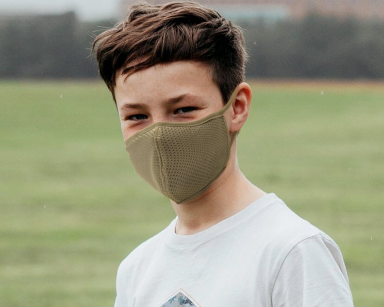 One With a Filter Pocket: Kid's Highly Breathable Face Mask Designed For Athletics