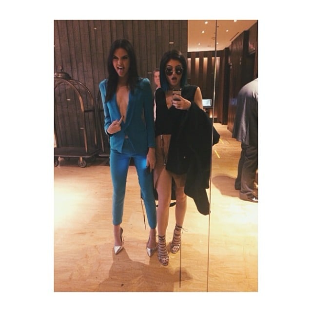 Kendall and Kylie Jenner showed some skin before their book signing.
Source: Instagram user kyliejenner