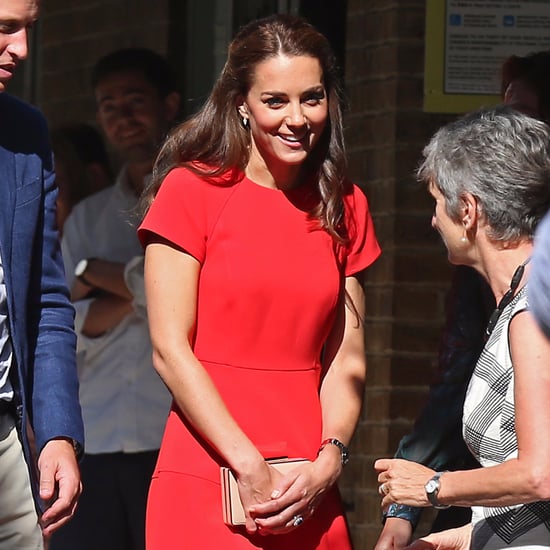 Kate Middleton Wearing a Red LK Bennett Dress August 2016