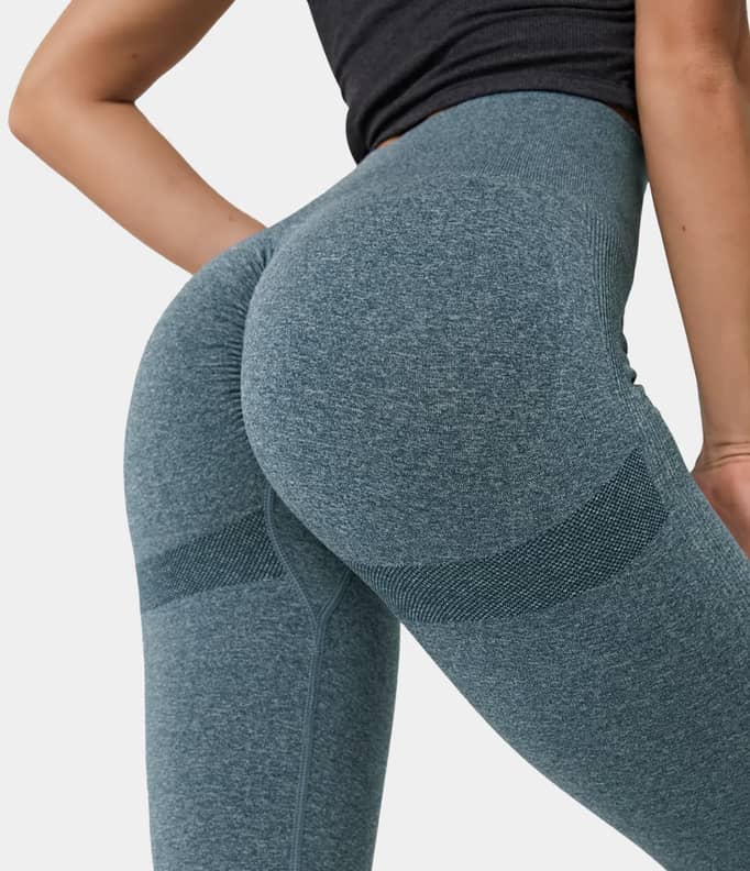 Women Bubble Butt Yoga Pants Hip Push Up Gym Seamless Workout
