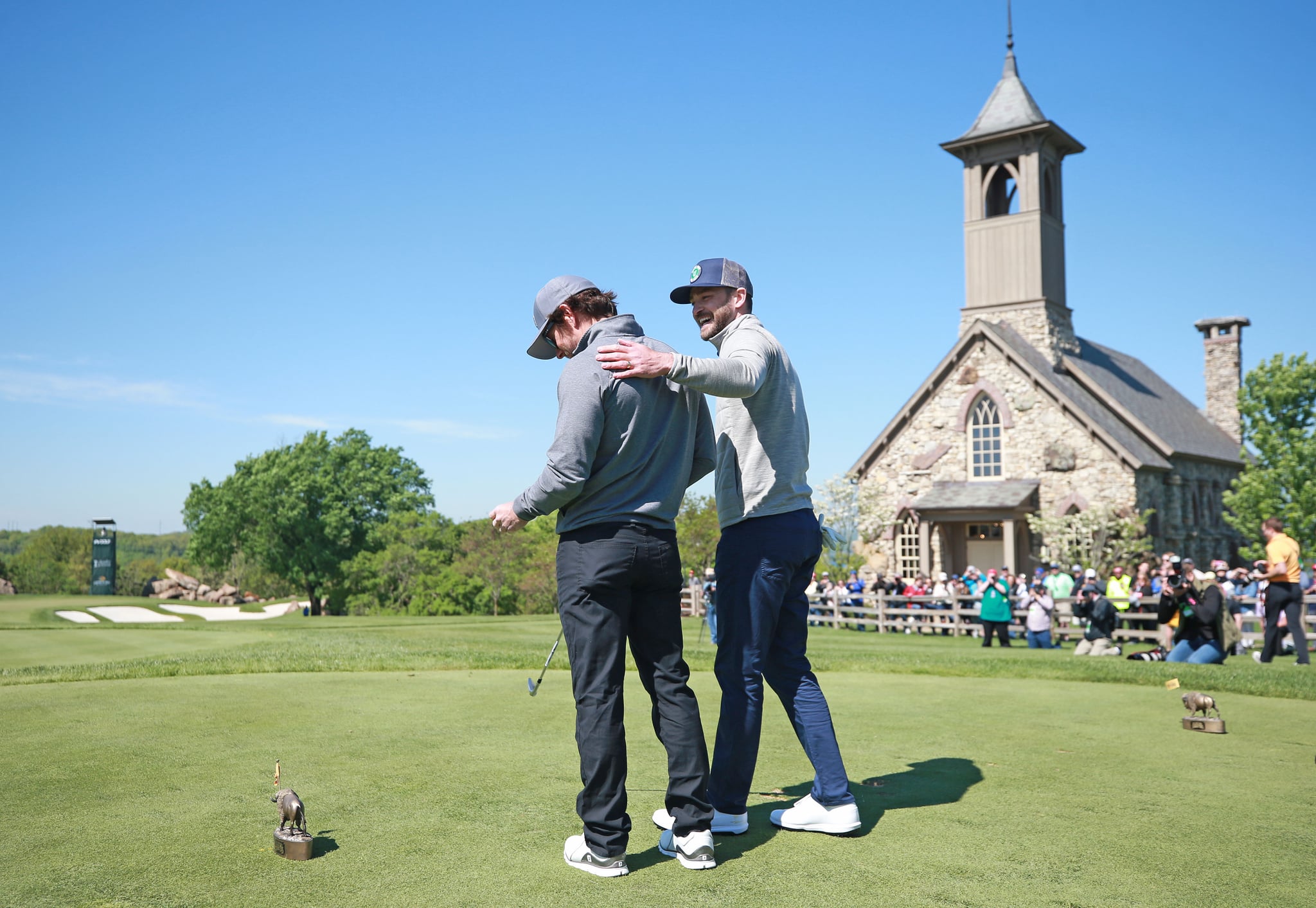 Justin Timberlake's Son Supports Him at Golf Tournament: Video