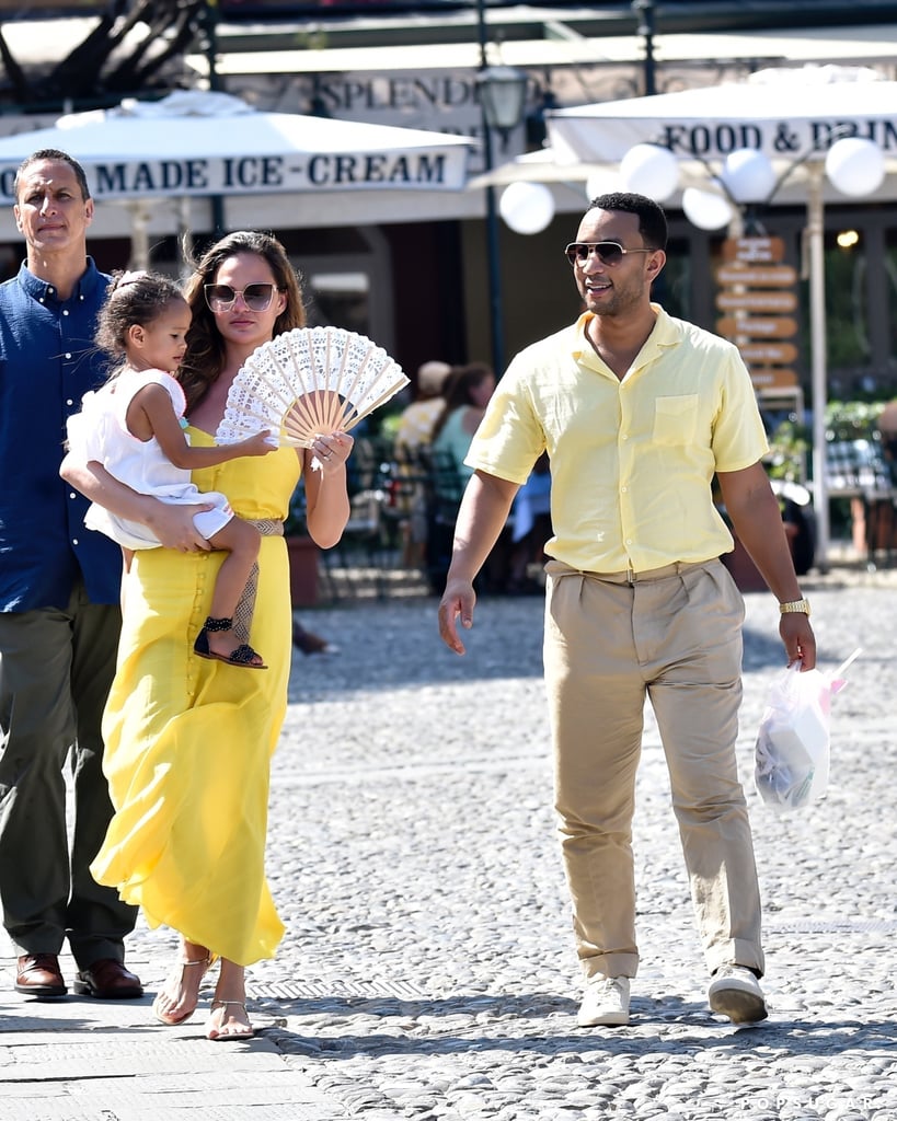 Chrissy Teigen And John Legend Family Vacation In Italy 2019 Popsugar Celebrity