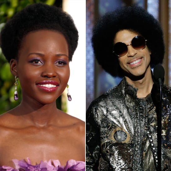 Lupita Nyong'o's and Prince's Afros at the Golden Globes