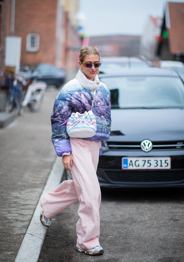Winter Outfit Idea: Pink Pants and a Pastel Jacket