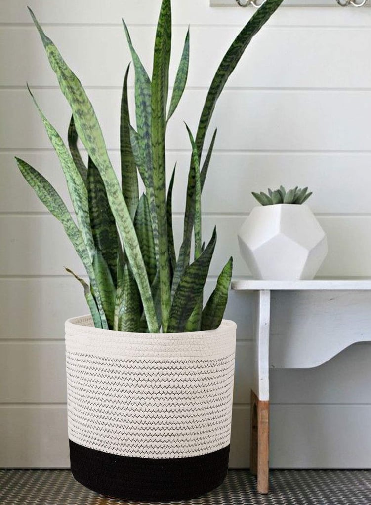 Woven Cotton Rope Plant Basket