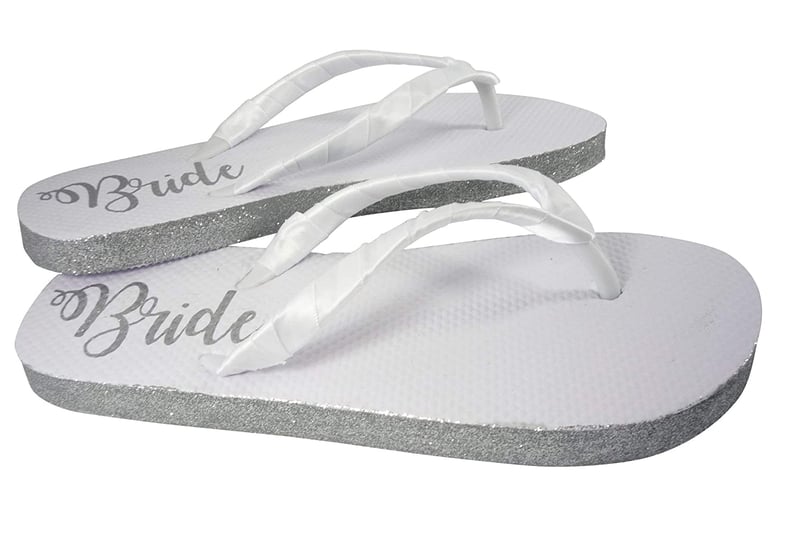 A Must Have: Glitter Wedding Flip Flops