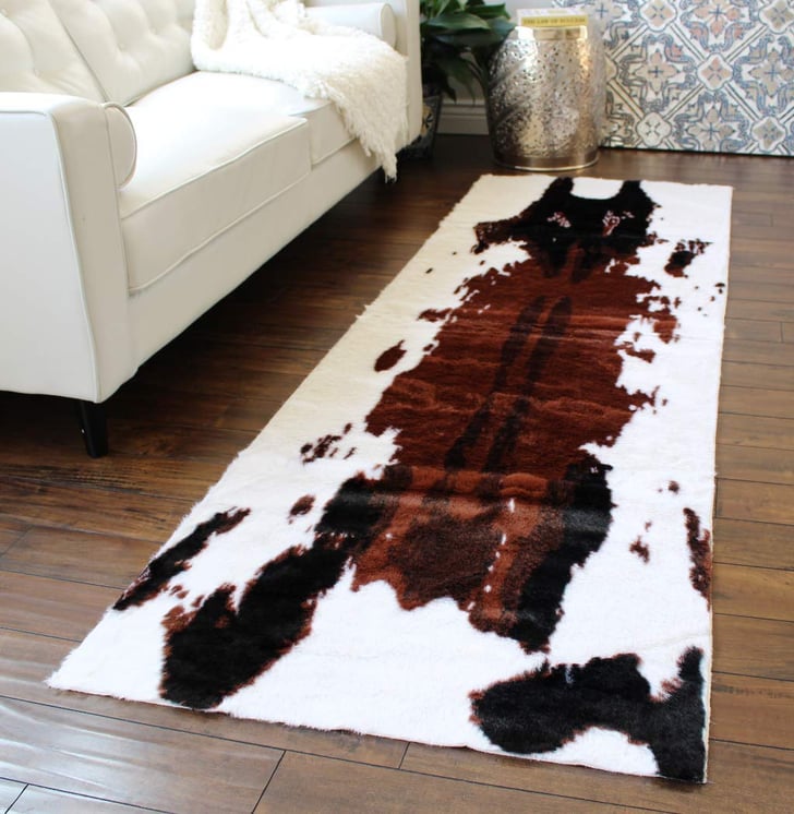 Faux Fur Cowhide Area Rug Best Modern Farmhouse Decor to Buy on