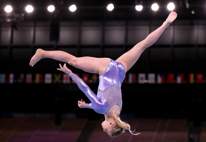 2021 Tokyo US Women's Gymnastics Team Lavender Leotard Worn During Podium Training