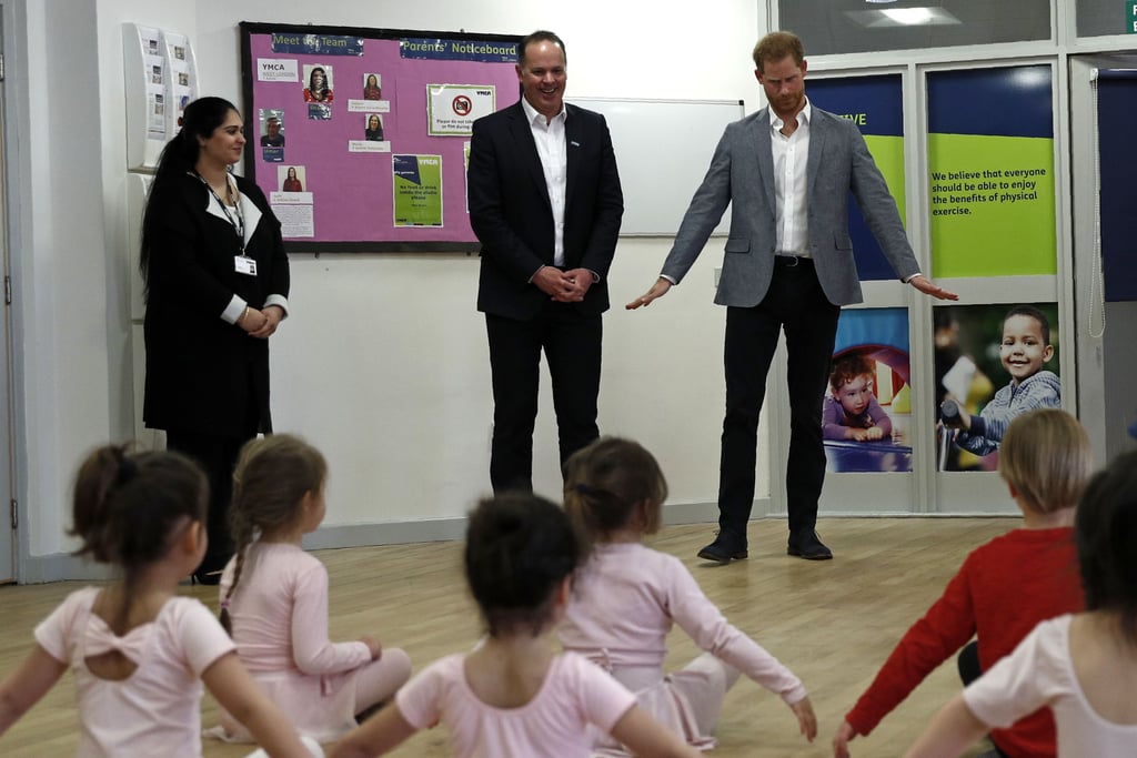 Prince Harry Visits Ballet Class South Ealing April 2019