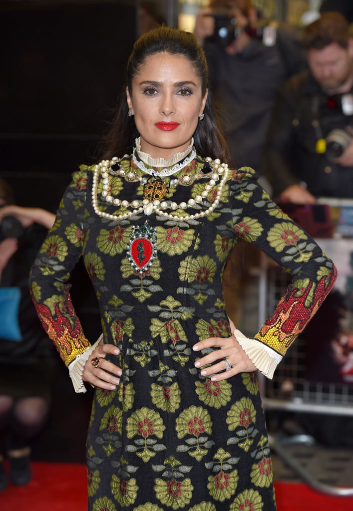 Salma Hayek Wearing Gucci at the Tale of Tales UK Premiere