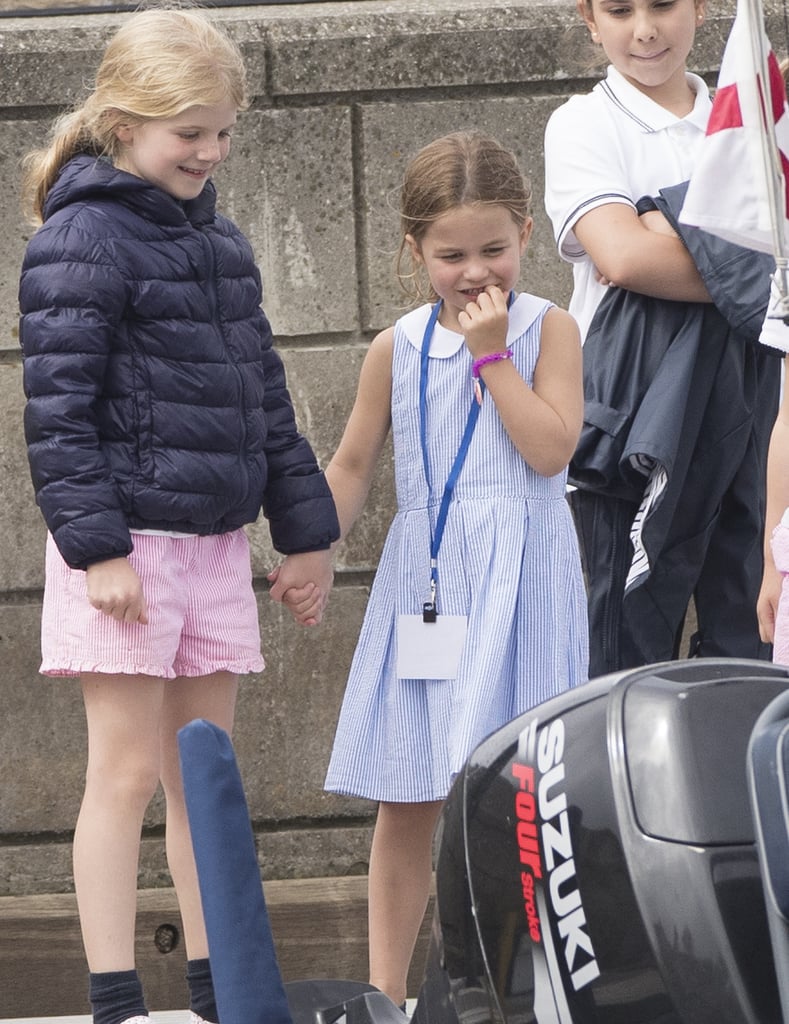 Prince George and Princess Charlotte at King's Cup Race 2019