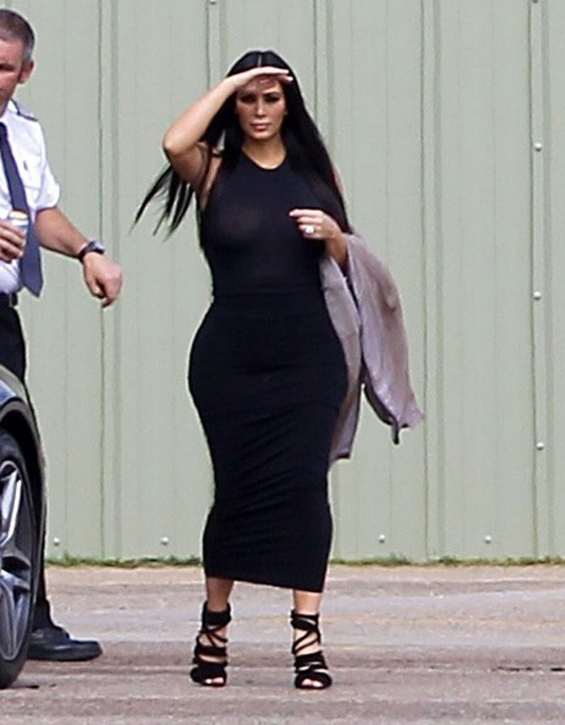 Kim Kardashian's Sheer Dress at Glastonbury