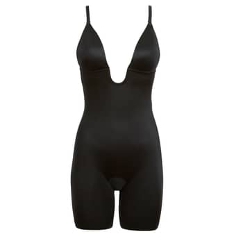 Buy SPANX® Medium Control Suit Your Fancy Low Back Plunge Mid Thigh  Bodysuit from Next Australia
