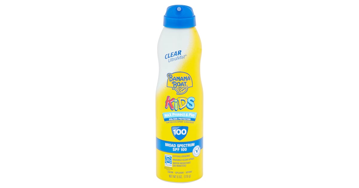 Banana Boat Kids Continuous Spray Sunscreen, SPF 100 Harmful Sunscreens to Avoid Buying For