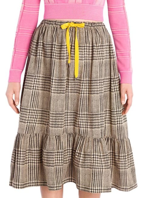 Fendi Prince Of Wales Check Skirt