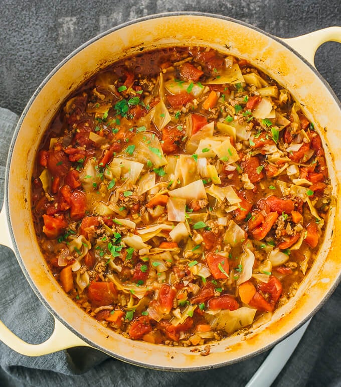 Unstuffed Cabbage Roll Soup | Low-Carb Soup Recipes | POPSUGAR Fitness ...