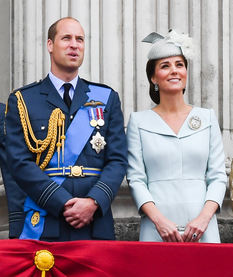 July: Kate was all smiles at the RAF Celebration.