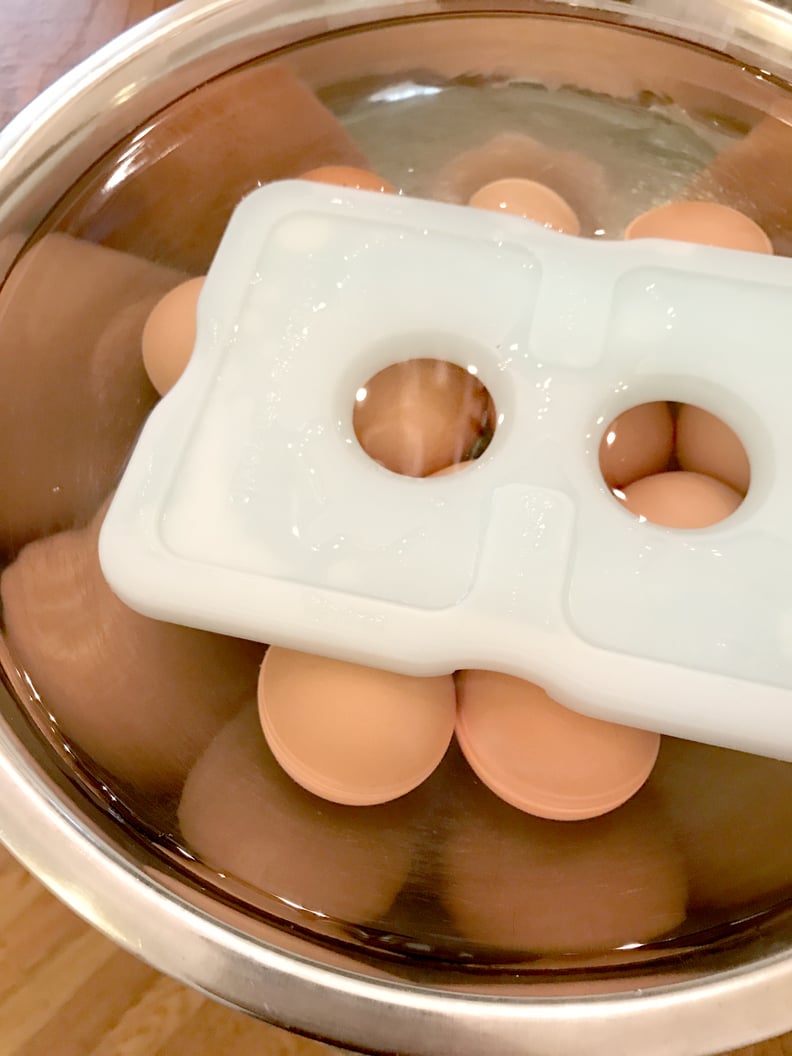 Cool down the eggs.