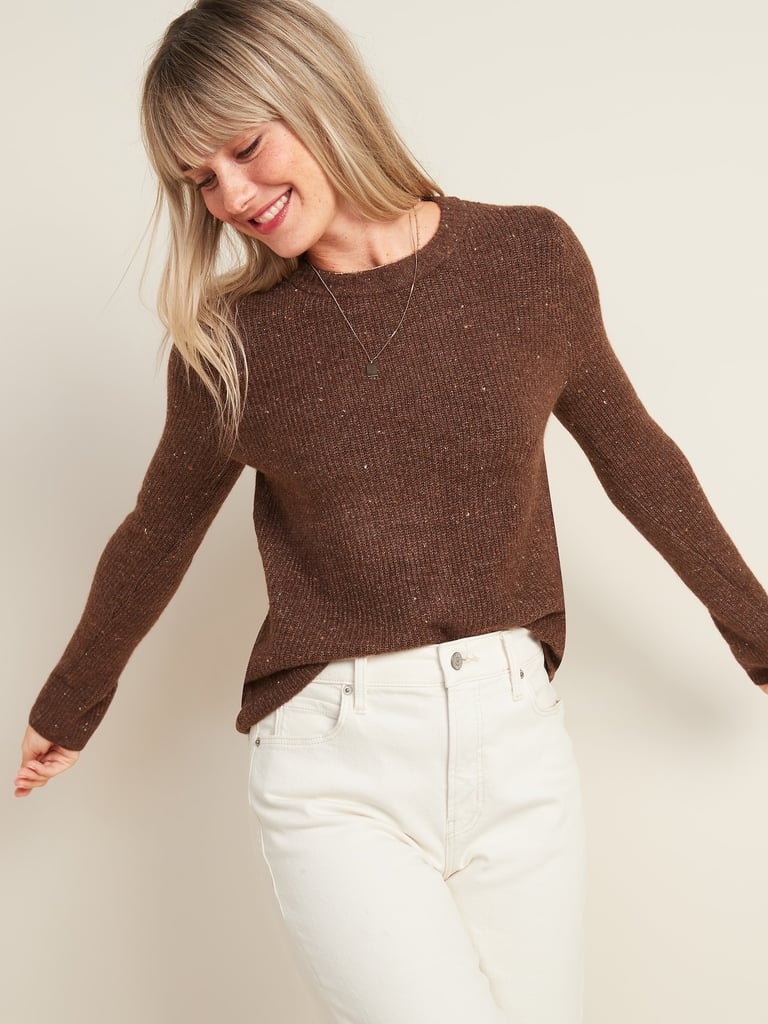 Cosy Textured Crew-Neck Sweater