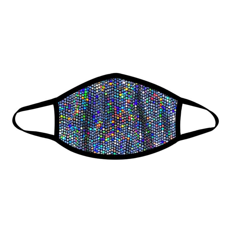 Super Holographic Black Face Mask