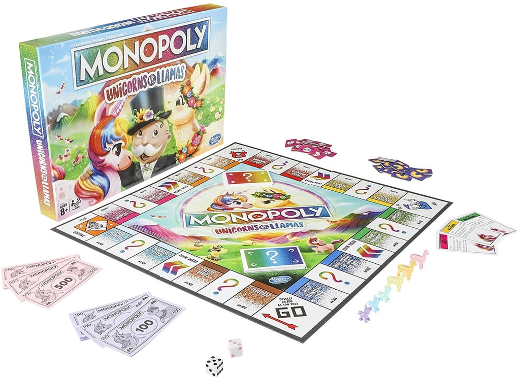 Monopoly Unicorns Vs. Llamas Board Game