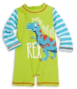 Dinosaur Printed Rash Guard Romper