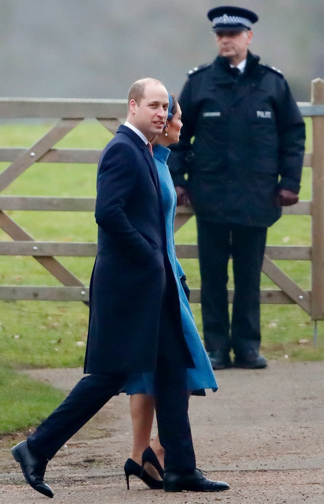 Prince William and Kate Middleton at Church Jan. 2019