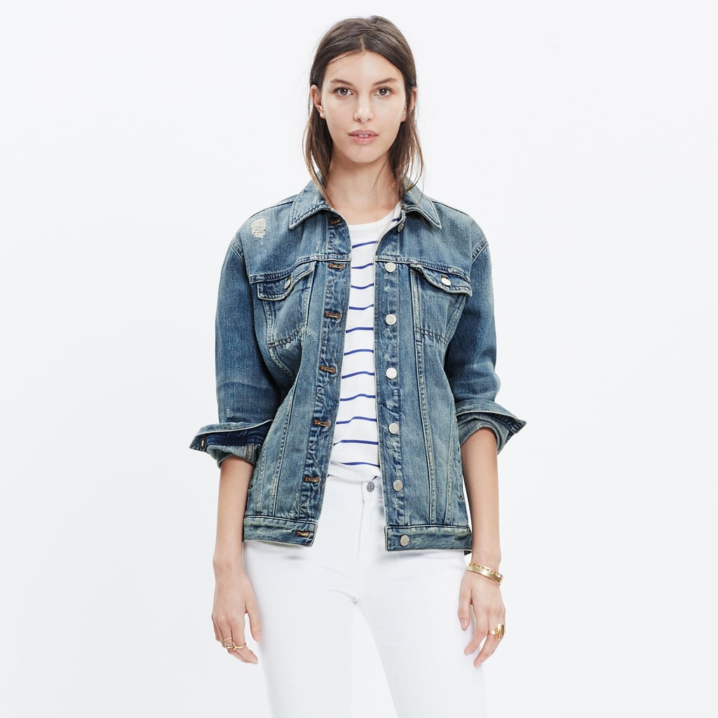 "I'm swapping my leather jacket for this Madewell Oversize Jean Jacket ($128). The effect is just as cool but says Summer is on the way!" — Hannah Weil McKinley, senior editor, Fashion