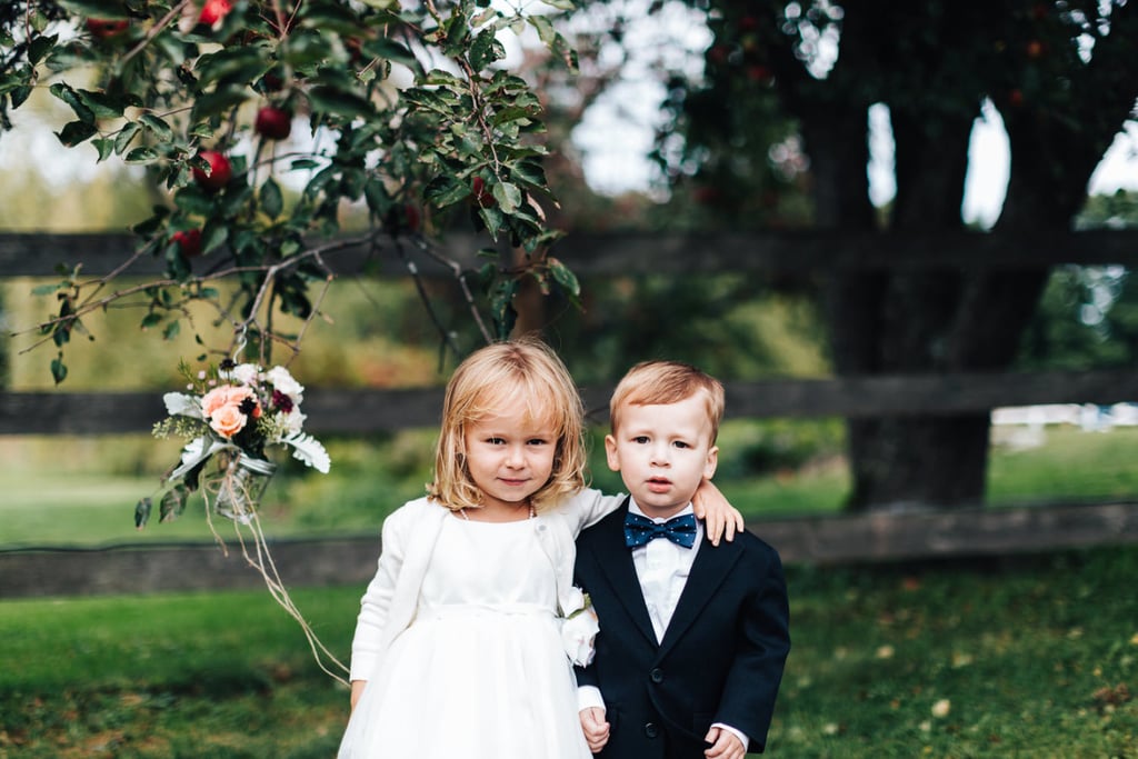 Adorable Flower Girls and Ring Bearers Kissing