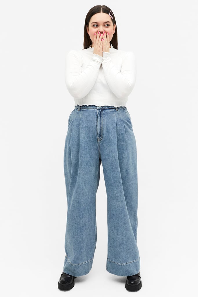 Monki Cares Front Pleat Jeans