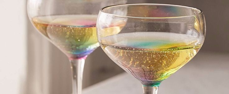 Rainbow Wine Glasses From Urban Outfitters