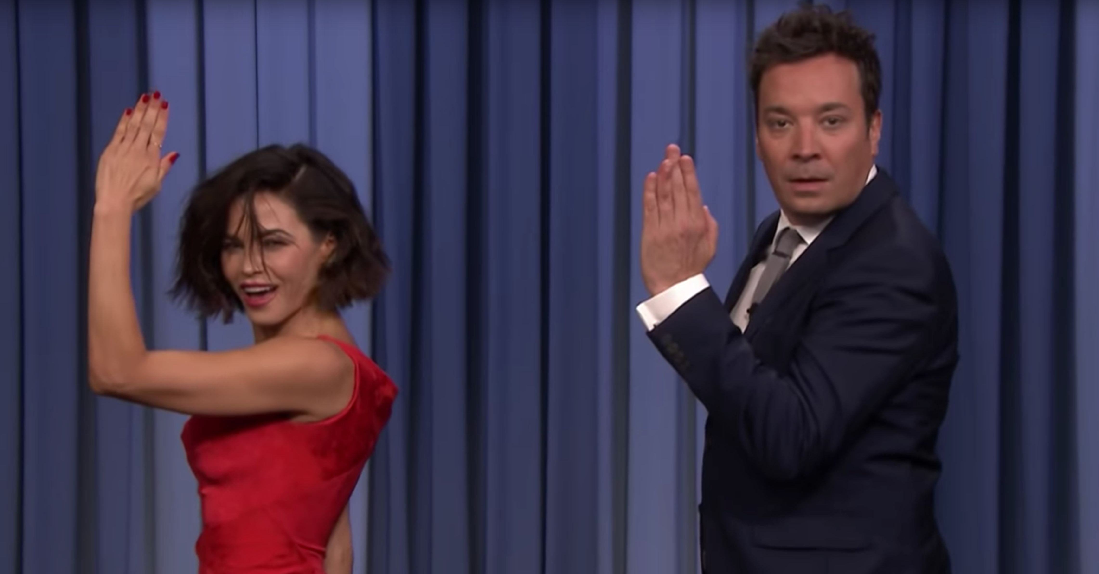 Jenna Dewan Rhythm Nation Dance on Tonight Show Video 2018 PS Celebrity(02)