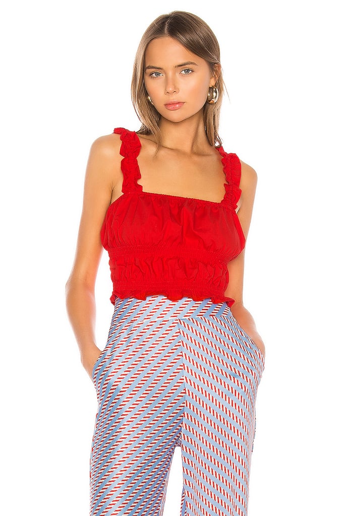 Camila Coelho Eugenie Top in Red Scarlet from Revolve.com