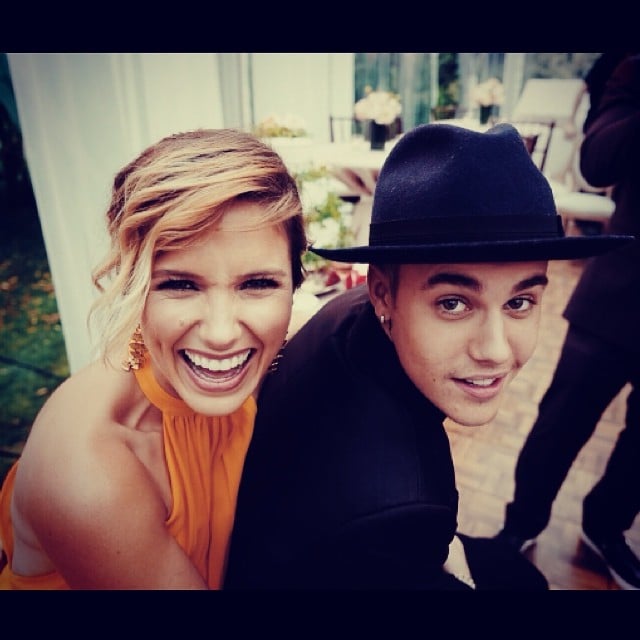 Justin Bieber hung out with Sophia Bush at his friend Scooter Braun's wedding.
Source: Instagram user sophiabush