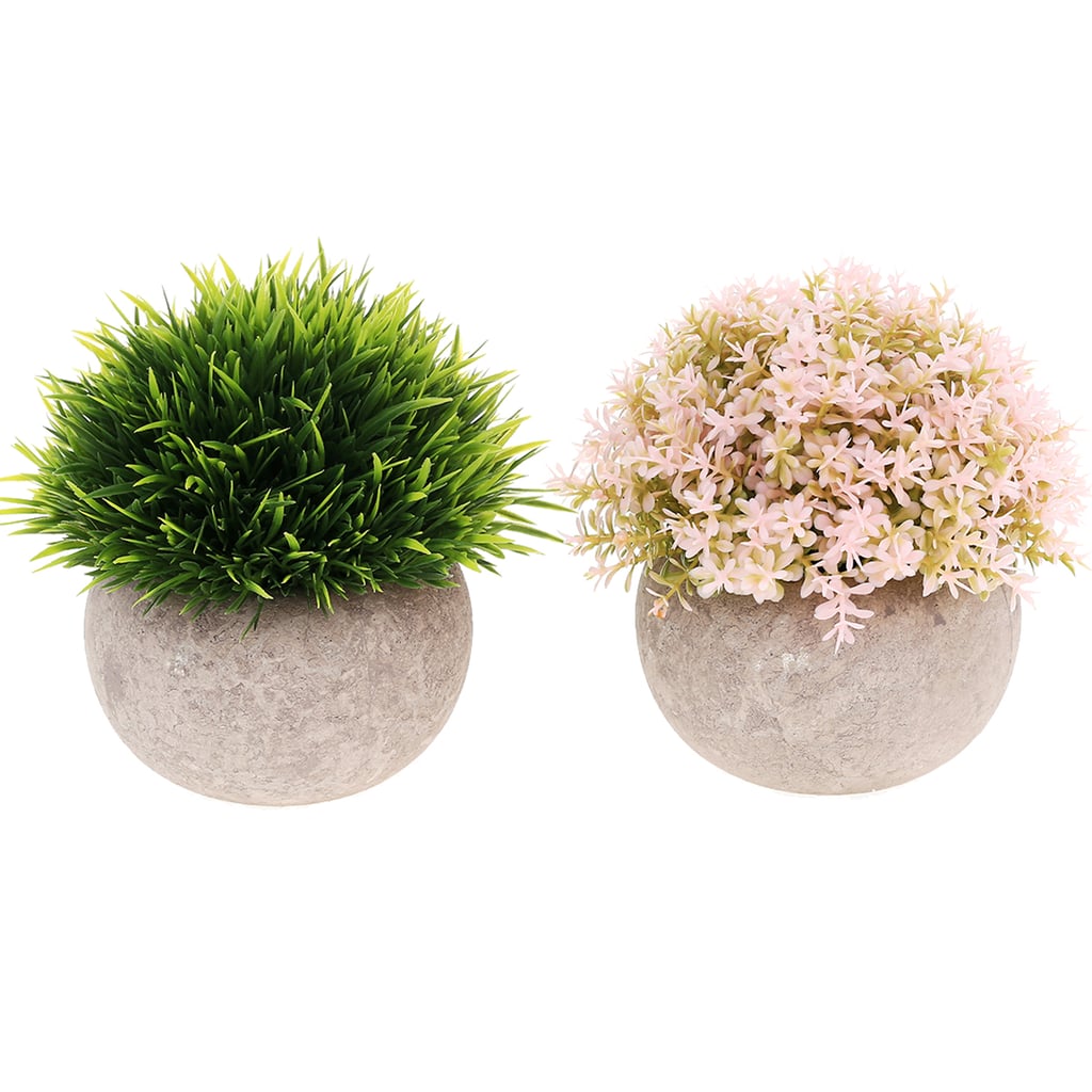 Wynmarts 2-Pack Mini Artificial Plants