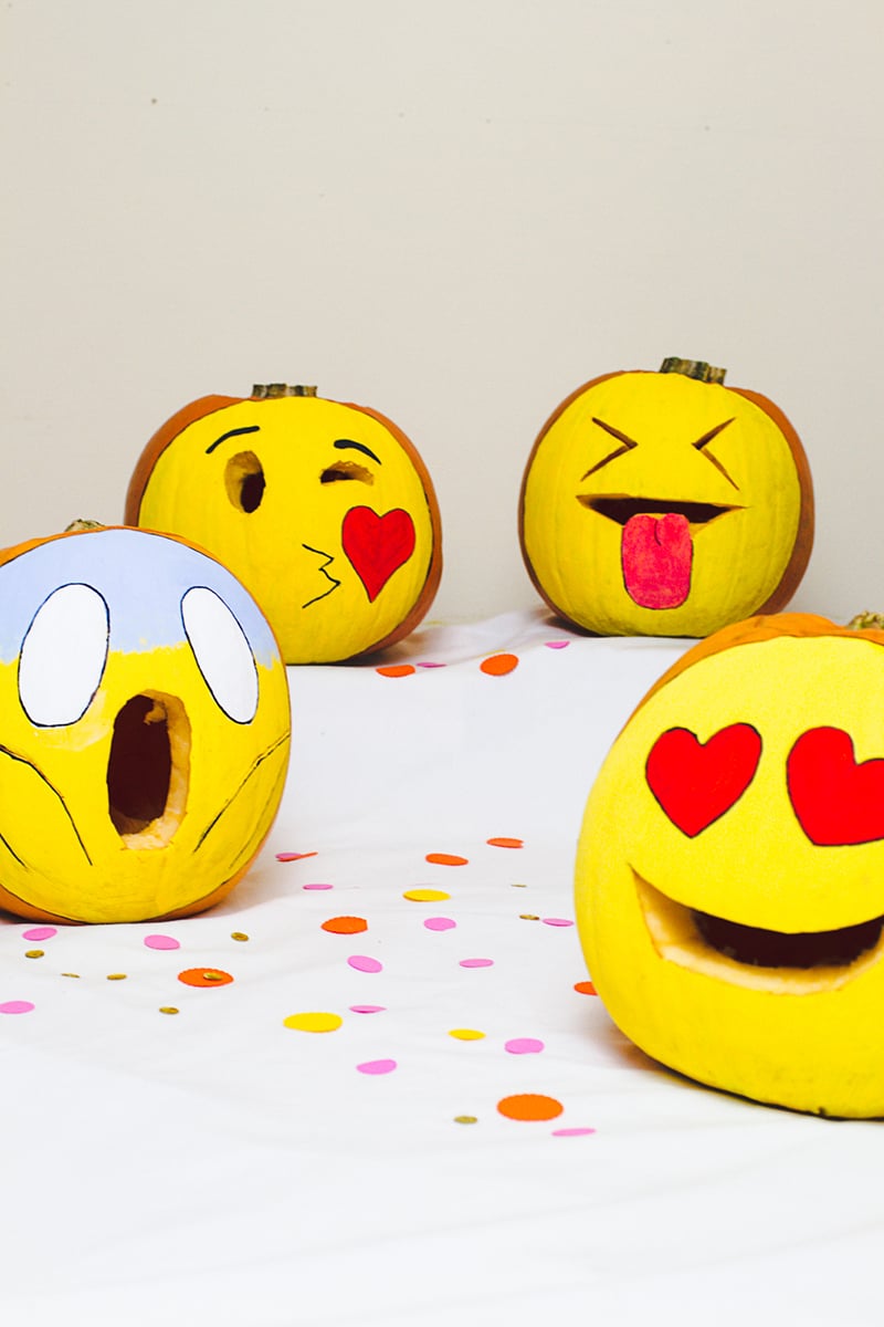 Diy Emoji Pumpkins Popsugar Tech