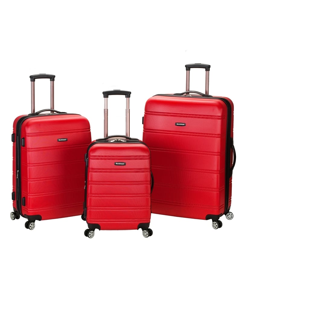 Rockland Melbourne 3-Piece ABS Spinner Luggage Set