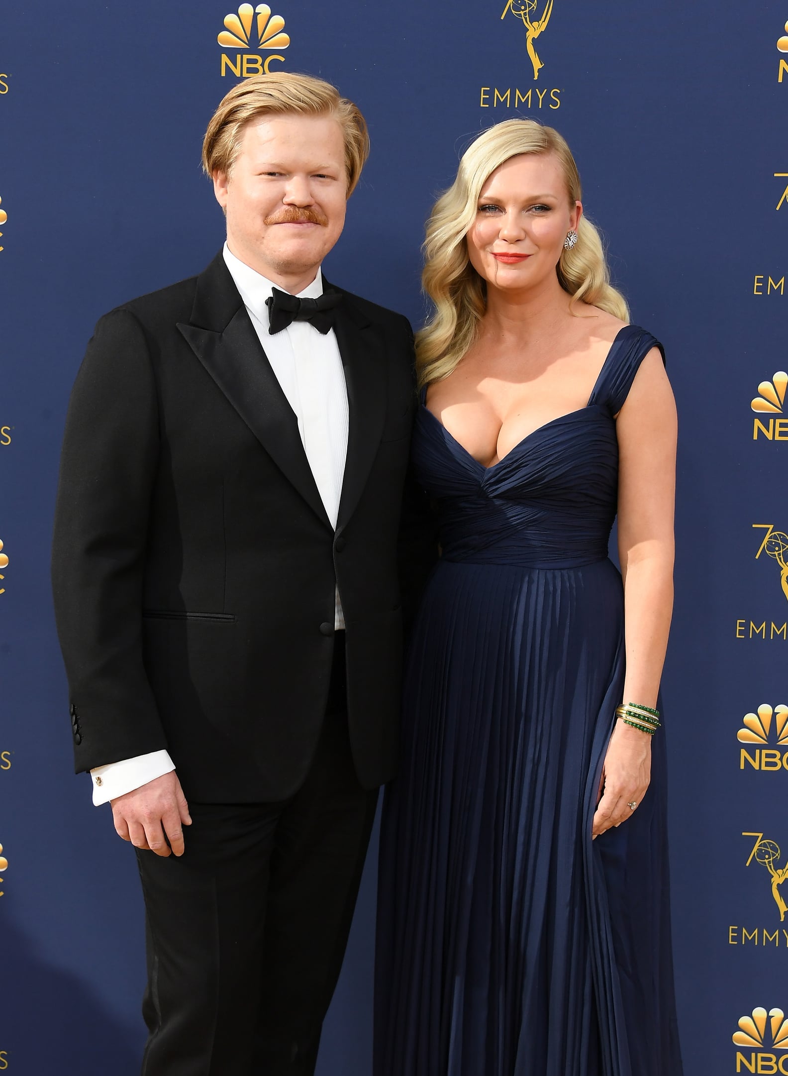 Kirsten Dunst and Jesse Plemons at the 2018 Emmys PS Celebrity