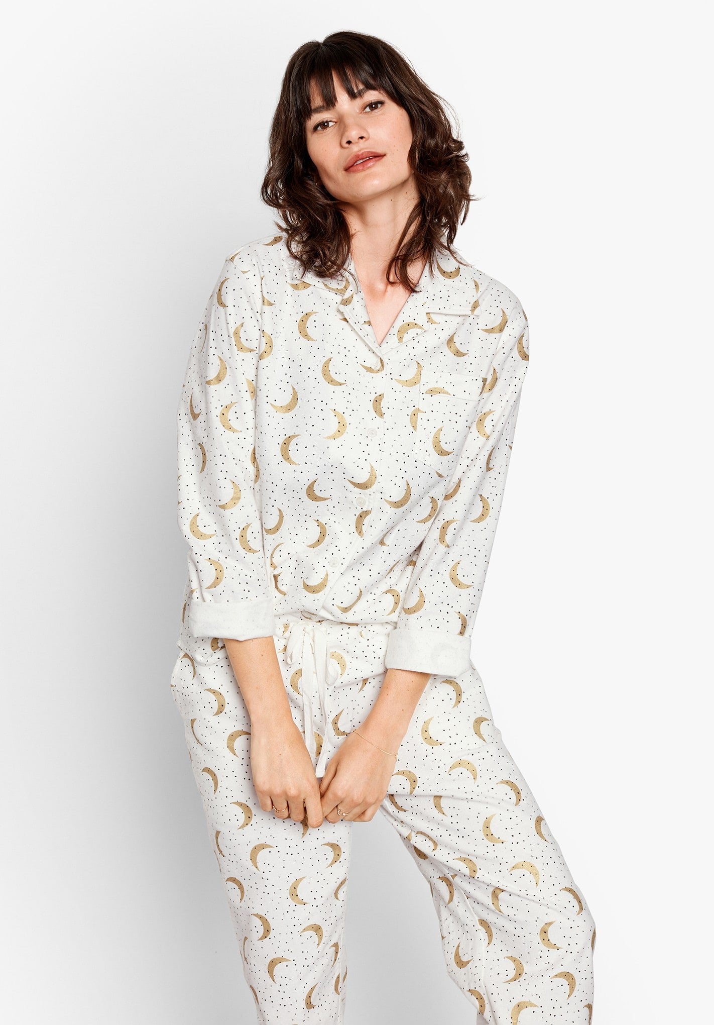 Hush Moon Dot Flannel Pyjamas 13 Pairs of Festive Pyjamas For
