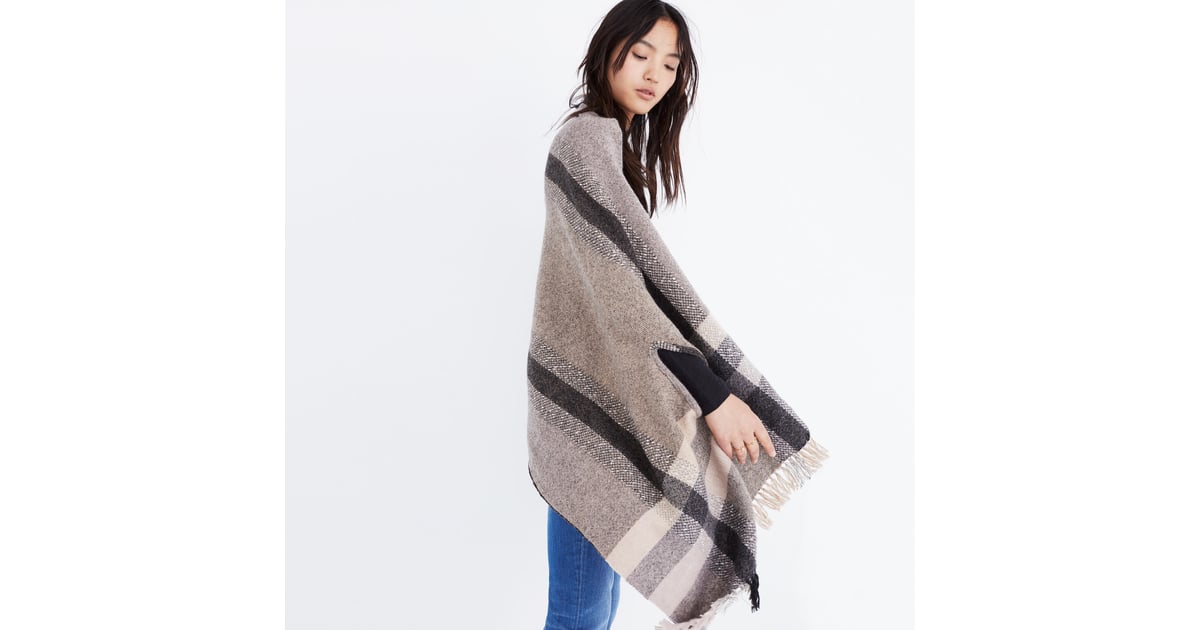 Madewell Placed Plaid Cape Scarf | Best Gifts 2017 | POPSUGAR Celebrity