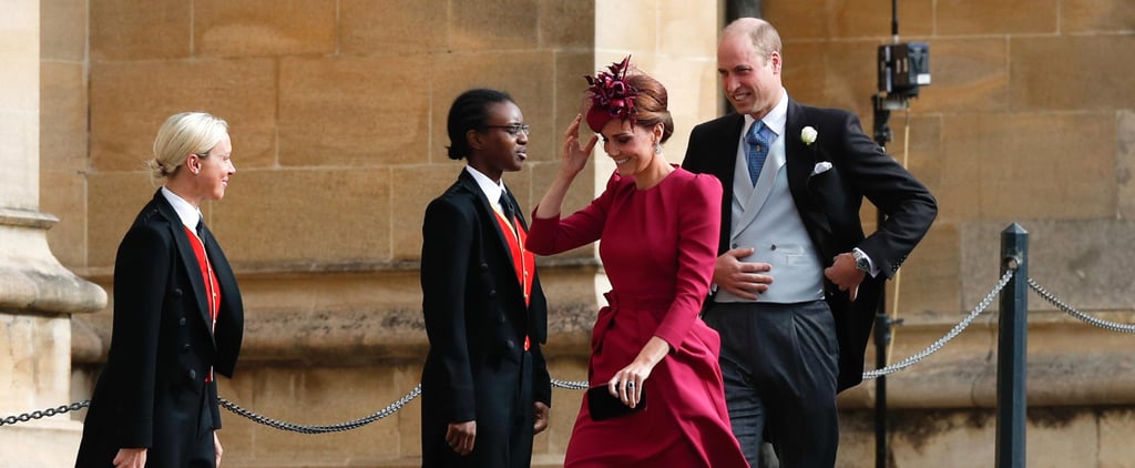 Prince William and Kate Middleton PDA at Eugenie's Wedding