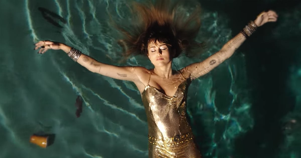 Miley Cyrus's Chain-Mail Dress in "Slide Away" Music Video | PS Fashion