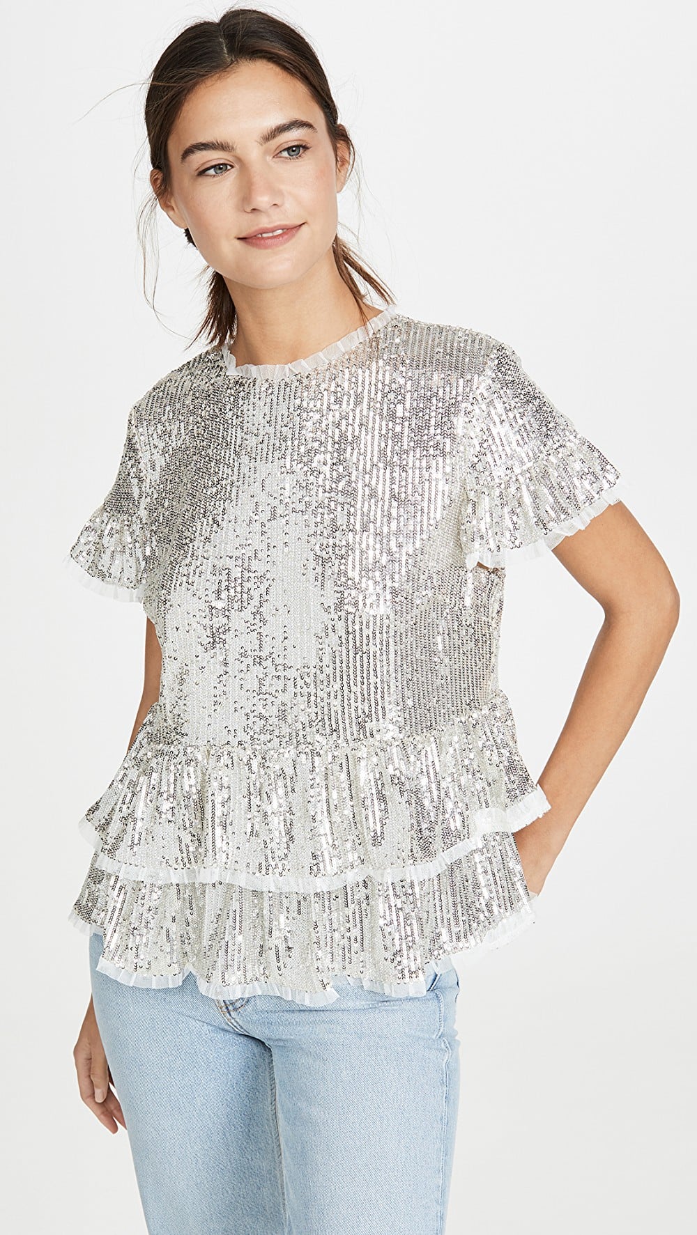 sequin holiday tops
