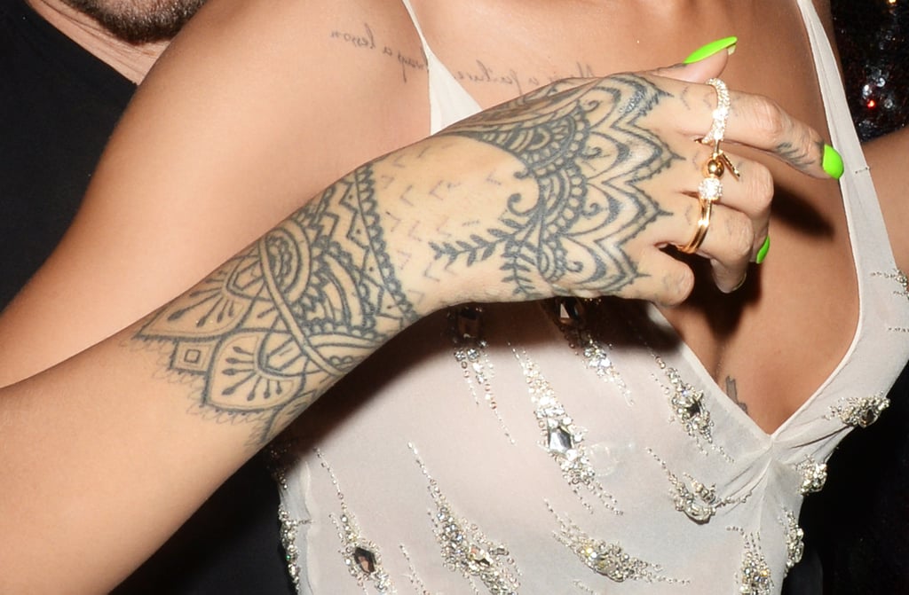 Rihanna's Hand Tattoo