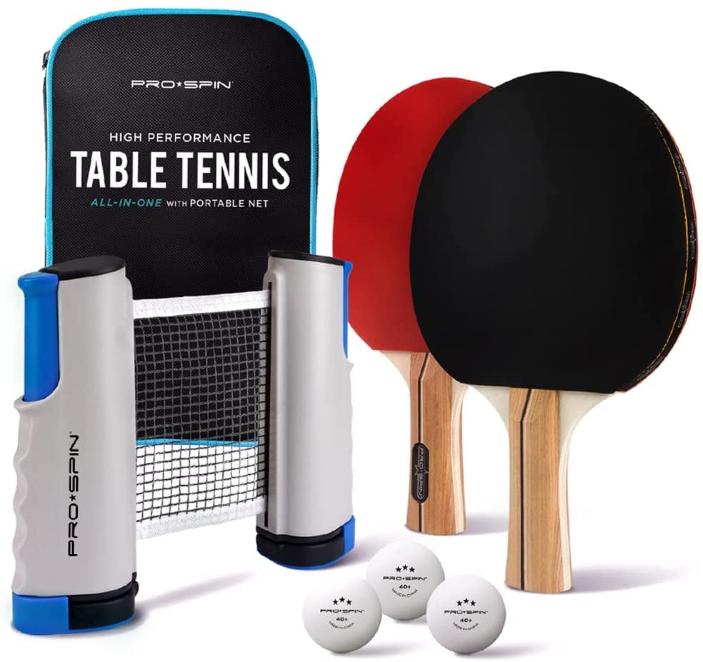 For the Competitive Ones PRO SPIN AllinOne Portable Ping Pong Set