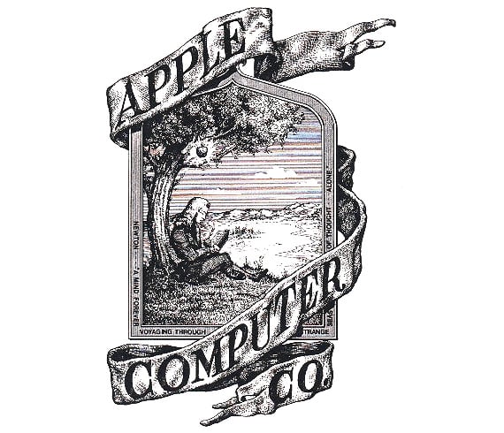 Today's iconic logo looks very different from the company's original style. The very first Apple logo featured Sir Isaac Newton sitting under an apple tree.
Source: WikiCommons